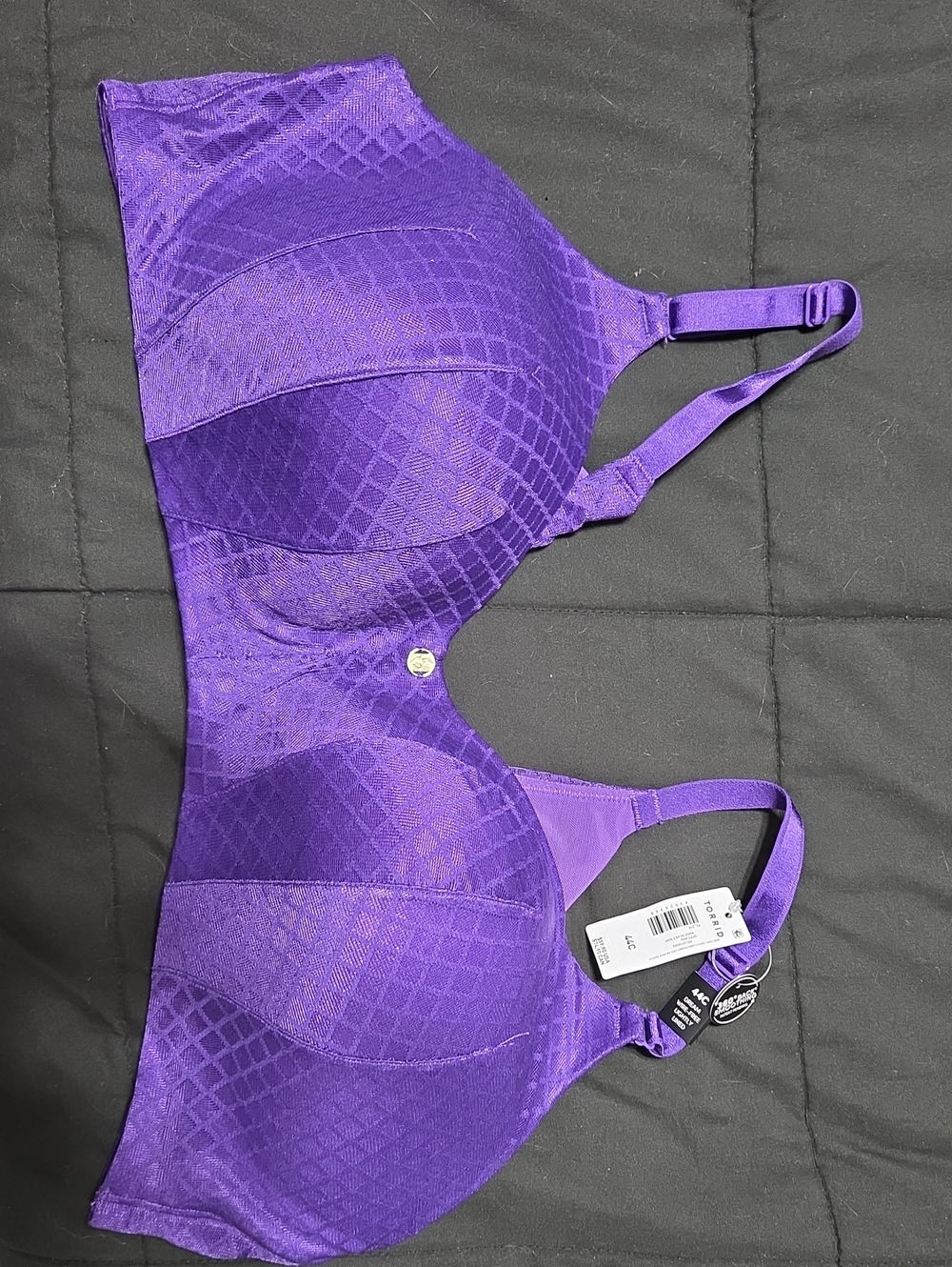 Torrid Purple Full-Coverage Wireless Bra